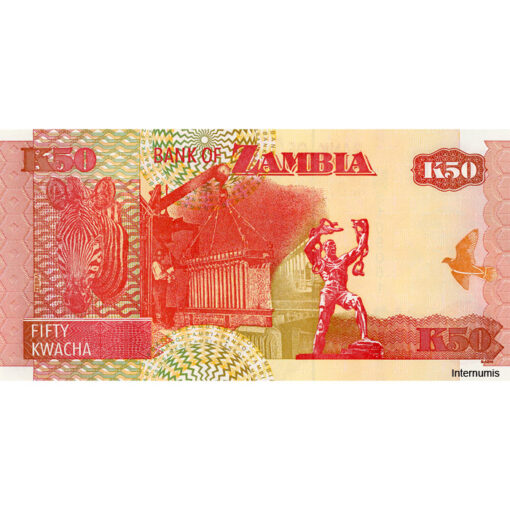 Sambia - 50 Kwacha 2003, (P.37d/2) Erh. UNC – Bild 2