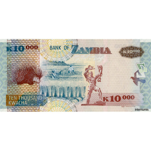 Sambia - 10.000 Kwacha 2012, (P.46h) Erh. UNC – Bild 2