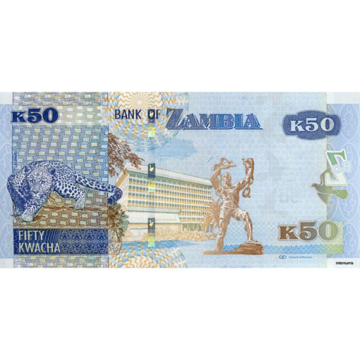 Sambia - 50 Kwacha 2012, (P.53a) Erh. UNC – Bild 2