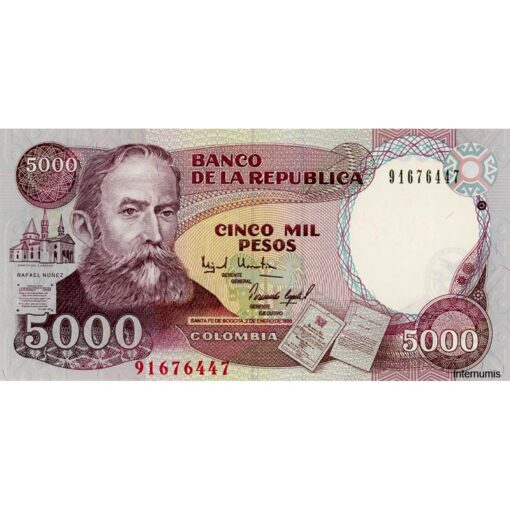 Kolumbien 5.000 Pesos 9.1.1995 (P.440) Erh. UNC