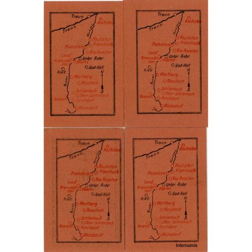 Inzersdorf(OÖ) - 5,10,20,50 Heller o.D.,(-31.12.1920), Kremstal - Notgeld, P.rotbraun, Vs. Druck grün, 100 Serien, (KKN.S415)VII)r) Erh. I/I- – Bild 2