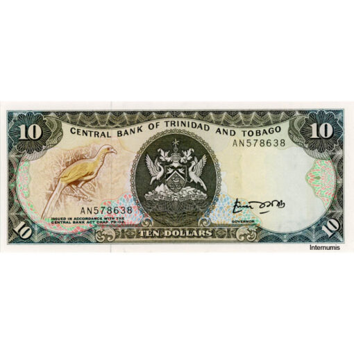 Trinidad & Tobago - 10 Dollars ND(1985), (P.38a) Erh. UNC