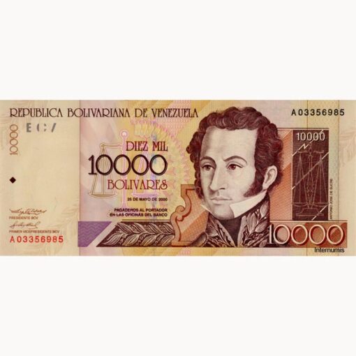 Venezuela - 10.000 Bolivares 25.5.2000, (P.85a) Erh. UNC