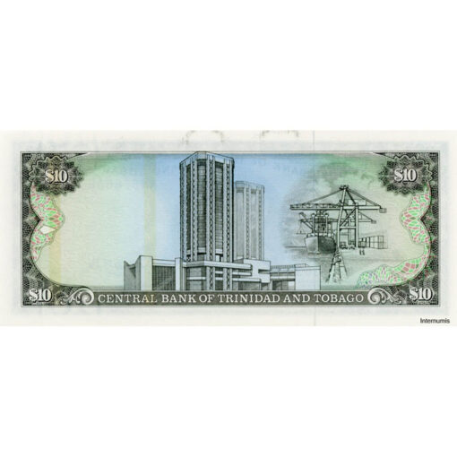 Trinidad & Tobago - 10 Dollars ND(1985), (P.38a) Erh. UNC – Bild 2