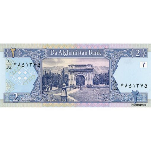 Afghanistan  - 2 Afghanis SH 1381 (2002), (P.65a) Erh. UNC – Bild 2