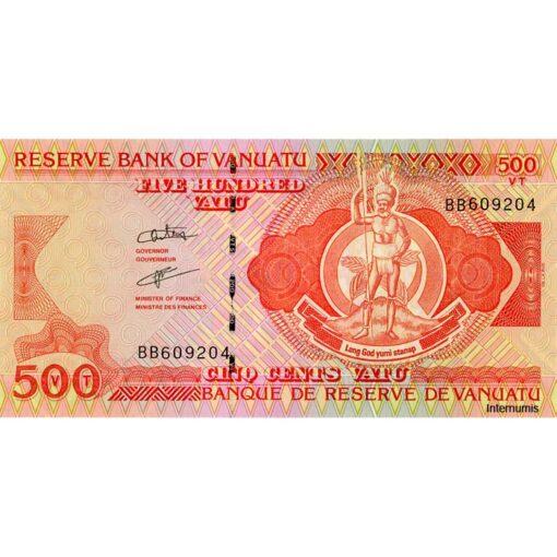 Vanuatu  - 500 Vatu ND.(1993), BB (P.5b) Erh. UNC