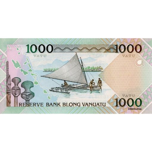 Vanuatu  - 1000 Vatu ND.(2002), (P.10b) Erh. UNC – Bild 2