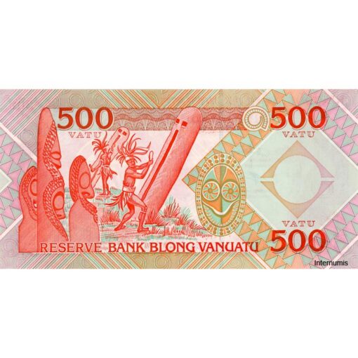 Vanuatu  - 500 Vatu ND.(1993), BB (P.5b) Erh. UNC – Bild 2