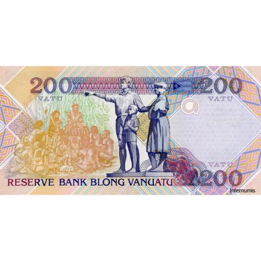 Vanuatu  - 200 Vatu 1995, 15. Jahrestag der Unabhängigkeit (1980 - 1995), (P.9) Erh. UNC – Bild 2